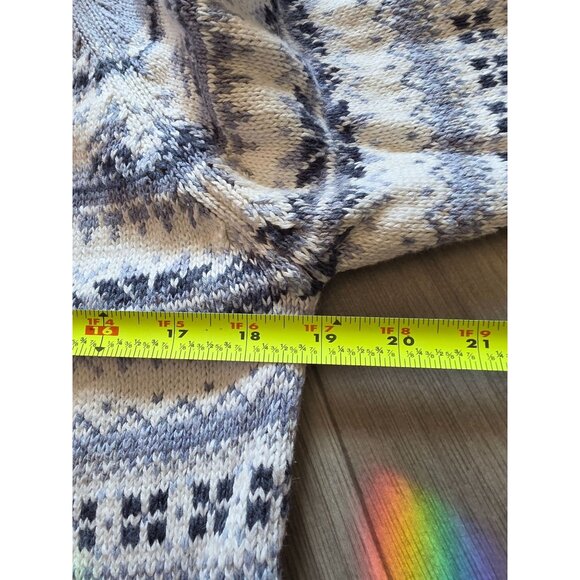 Vintage Tiara International Medium Nordic Zip-Up Sweater - Picture 6 of 6